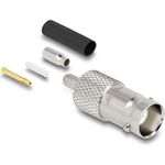 Delock BNC Buchse zum Crimpen RG-174 / RG-316 mit passendem Schrumpfschlauch (91760)