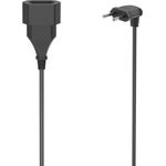 Hama Verlängerungskabel mit gewinkeltem Eurostecker, für innen, 3 m, Schwarz (00223266)