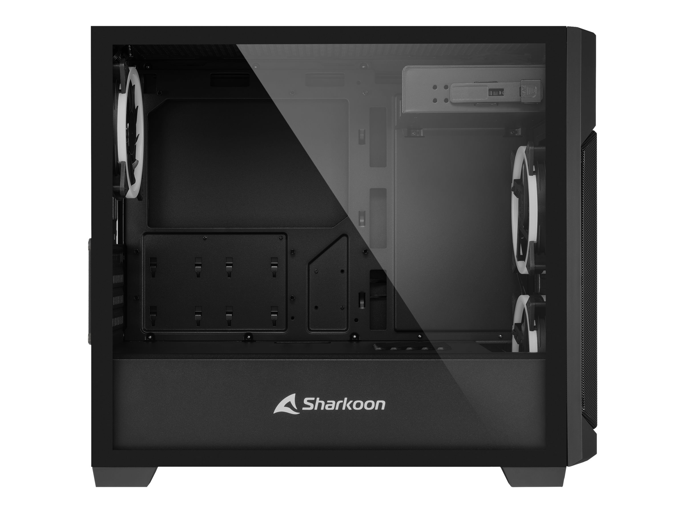 Sharkoon V1000 RGB Micro Tower Gehäuse Schwarz