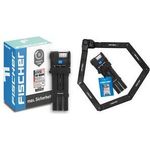 FISCHER Falt-Fahrradschloss PROTEC PLUS+ FN110 aus stabilem Material, mit Soft-Material überzogen, - 1 Stück (50728)