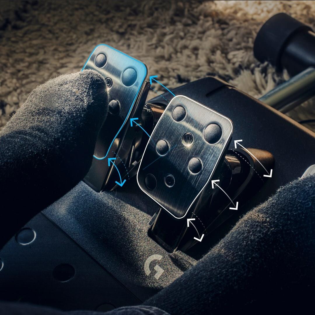 Logitech G G923 TrueForce Lenkrad- und Pedale-Set Kabelgebunden USB 2.0 Schwarz