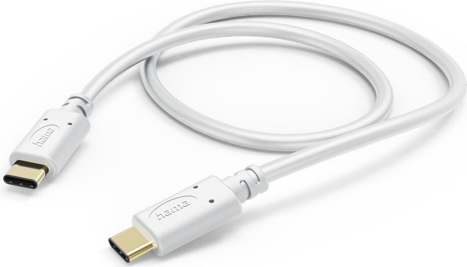 Hama Ladekabel, USB-C - USB-C, 1,5 m, Weiß (00139552)