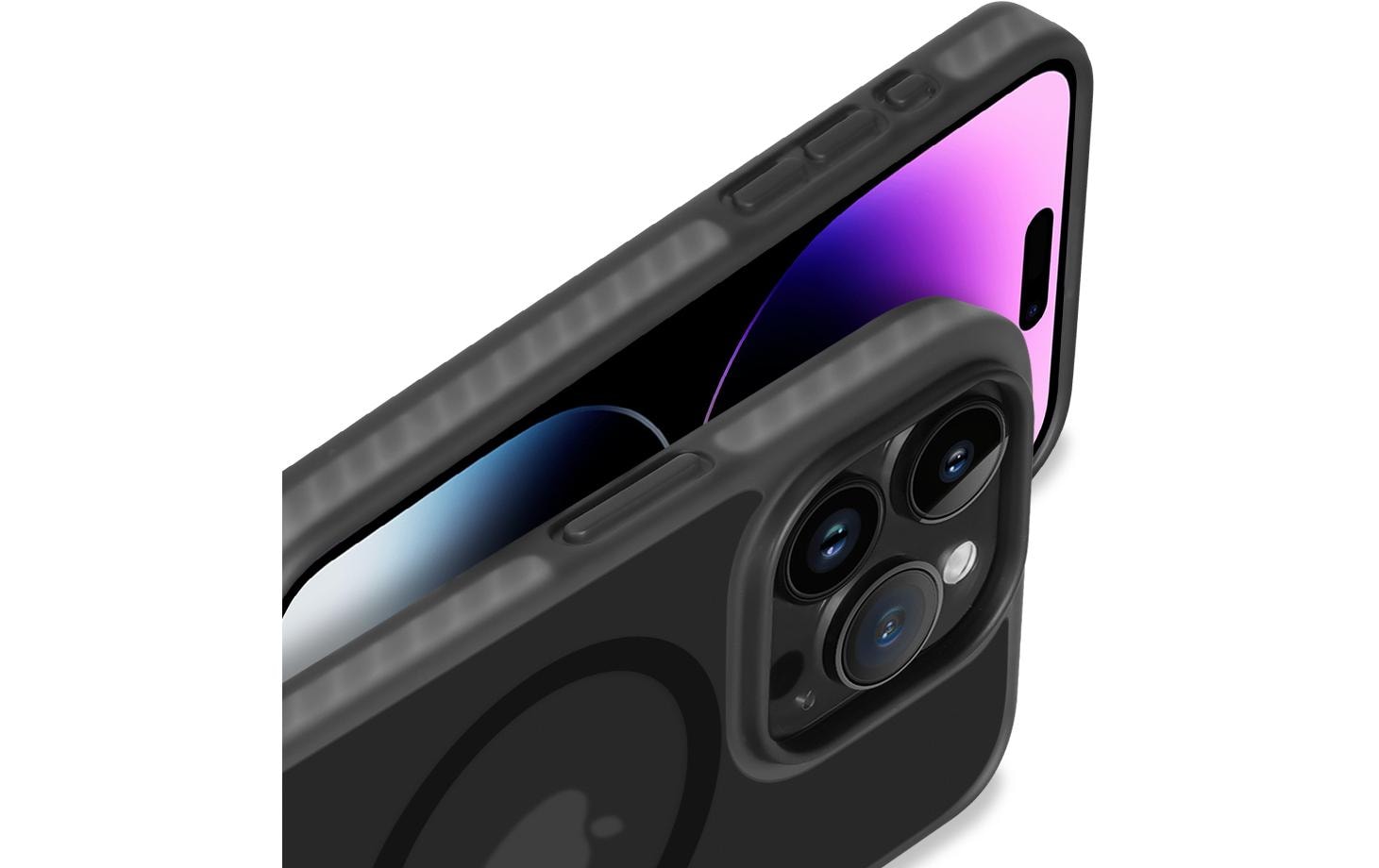 Nevox StyleShell Invisio Handyhülle für iPhone 16 Pro MagSafe Schwarz