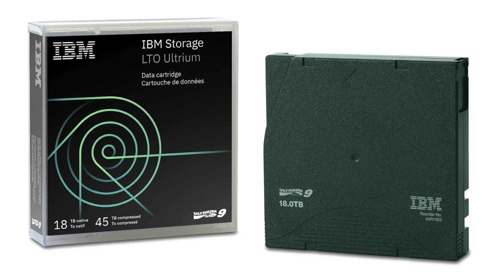 IBM LTO Ultrium 9 18 TB / 45 TB Grün