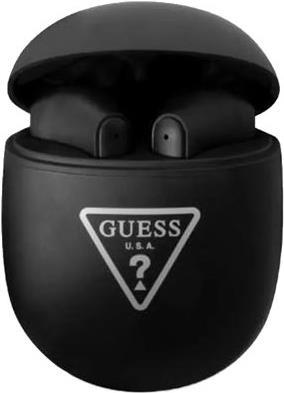GUESS Wireless Bluetooth Headset Triangle Logo Black, GUTWST82TRK, Universal (GUTWST82TRK)