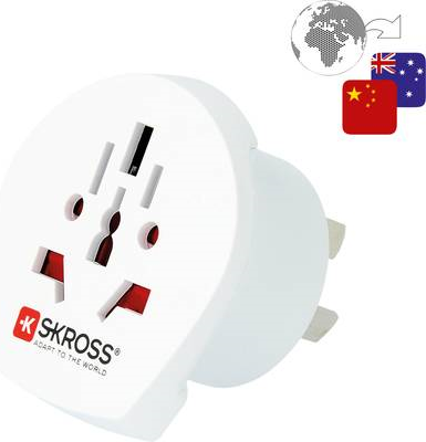 Skross 1.500222-E Reiseadapter CA W to AUS/CHINA (1.500222-E)