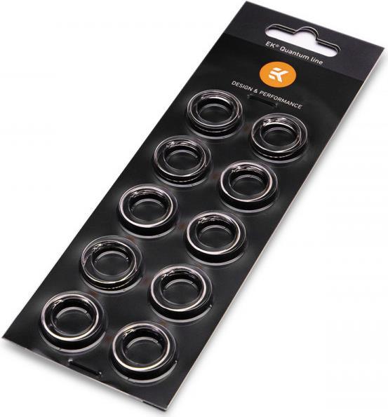 EK Water Blocks EK-Quantum Torque Color Ring 10-Pack STC 10/16 Drehmoment-Befestigungsring Silber 1/4"  10 Stück(e) (3831109816523)