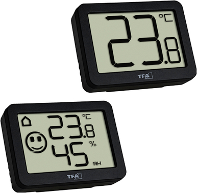 TFA Dostmann Thermo-/Hygrometer Schwarz 95.2020.01 (95.2020.01)