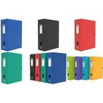 Oxford Sammelbox Memphis, Füllhöhe: 100 mm, sortiert Style DIN A4, aus PP, Stärke: 0,7 mm, mit beschriftbarem - 4 Stück (400120893) (geöffnet)