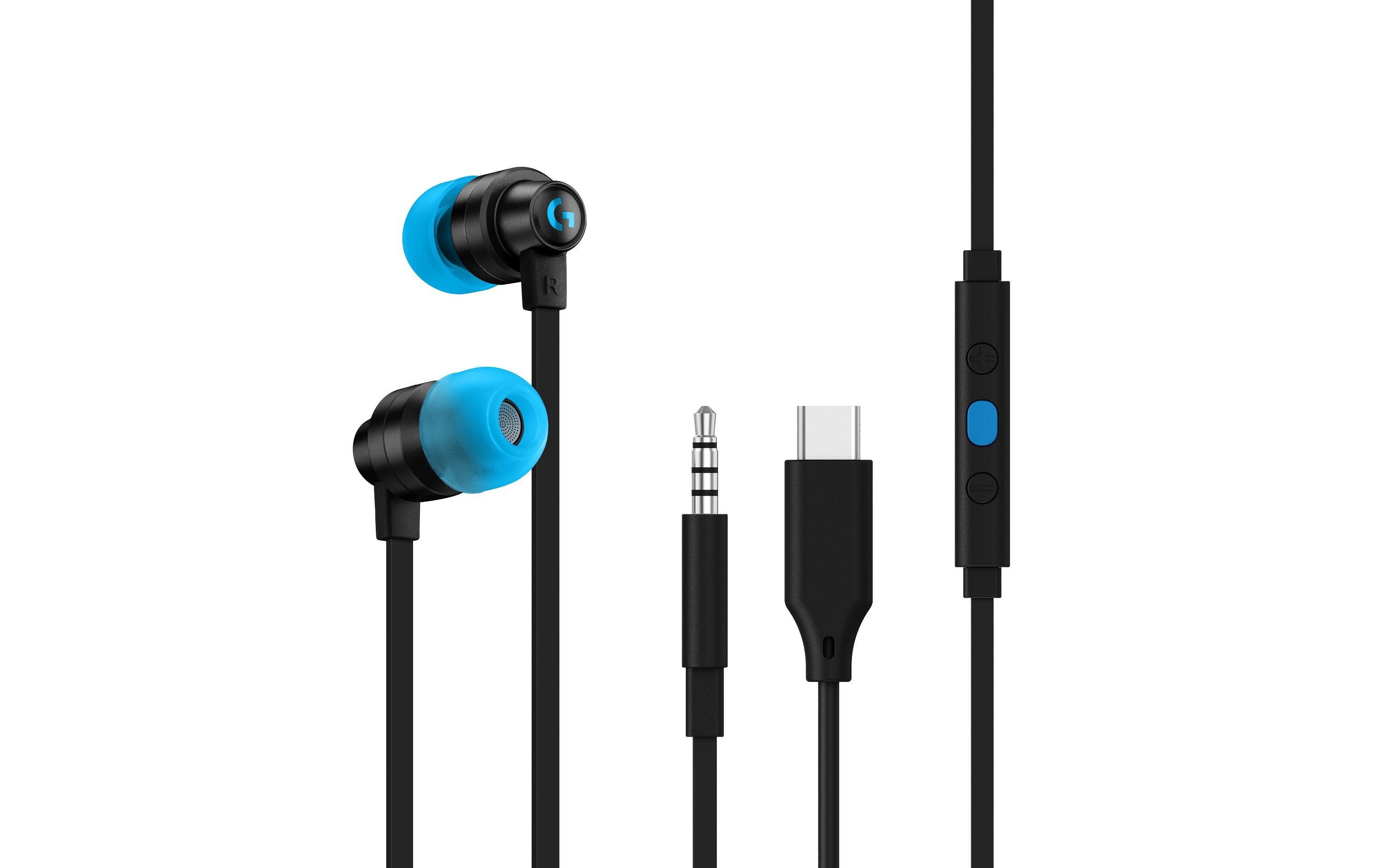 Logitech G G333 Kabelgebundene In-Ear-Gaming-Ohrhörer 3,5 mm USB-C Schwarz