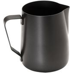 APS Milch-/Universalkanne, Edelstahl schwarz, 0,35 l aus Edelstahl, PTFE-antihaftbeschichtet, mit Ausgießer, - 1 Stück (10334)