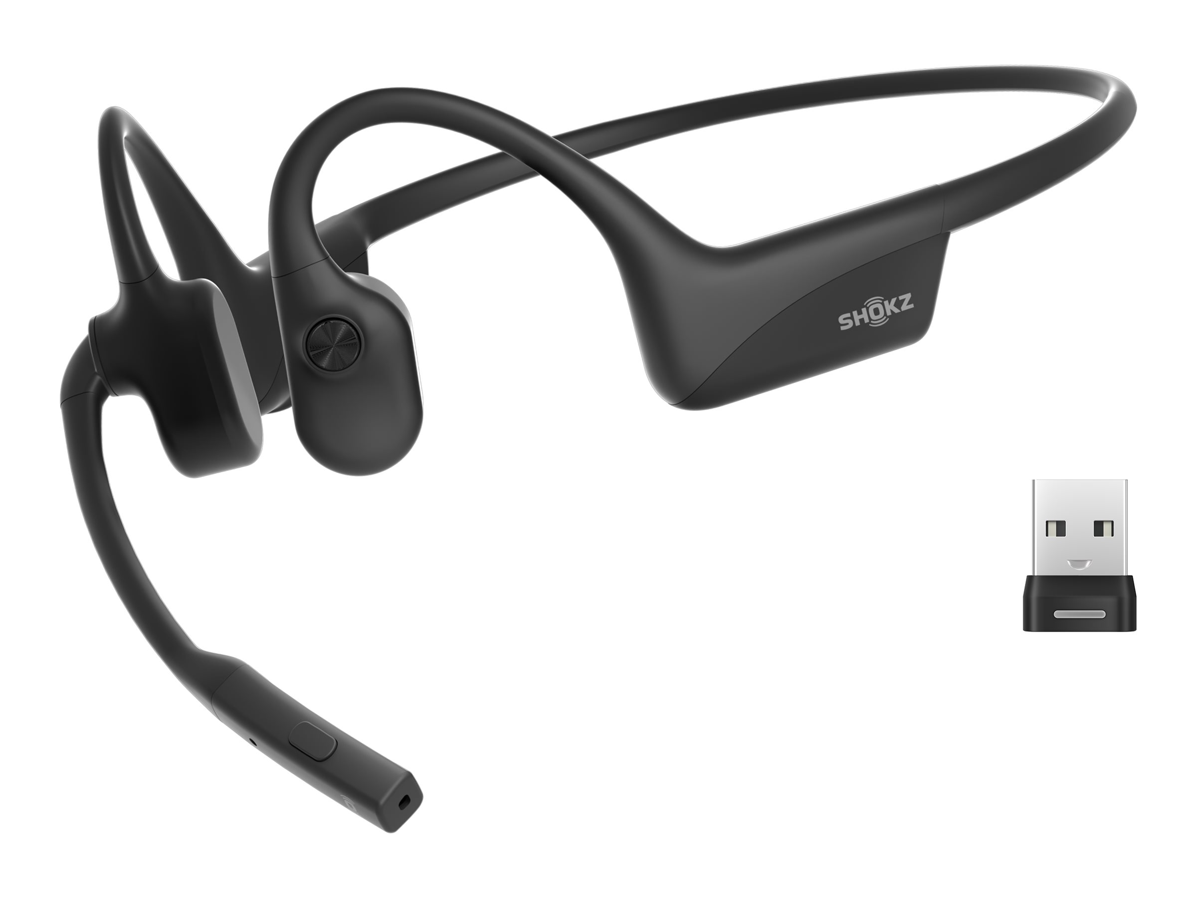 Shokz OpenComm2 UC 2025 Upgrade Headset Bluetooth Schwarz