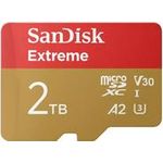 SanDisk Extreme Flash-Speicherkarte (microSDHC/SD-Adapter inbegriffen) (SDSQXAV-2T00-GN6MA)