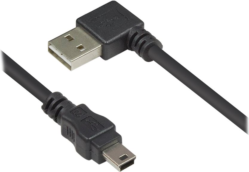 Alcasa 3310-EU005W USB Kabel 0,5 m USB 2.0 USB A Mini-USB B Schwarz (3310-EU005W)