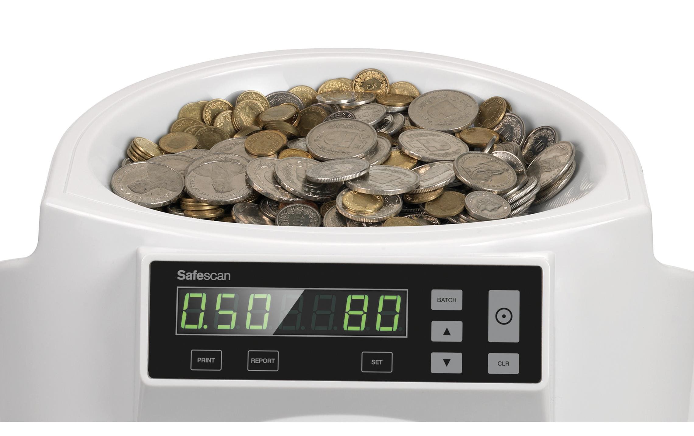 Safescan Münzzähler 1250 für CHF, Weiß