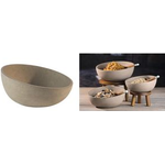 APS Buffetschale ELEMENT, Beton, 2,5 Liter, grau aus Beton, mit möbelschonender Unterseite, nicht - 1 Stück (30002)