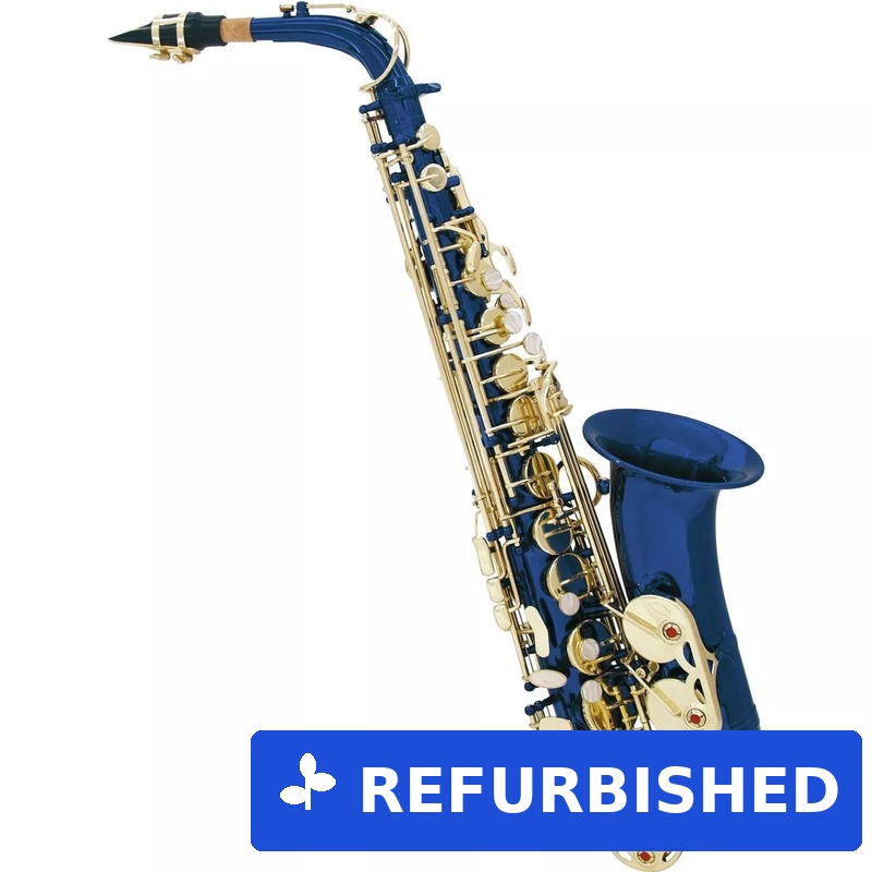 DIMAVERY SP-30 Eb Altsaxophon, blau (26502370) (geöffnet)