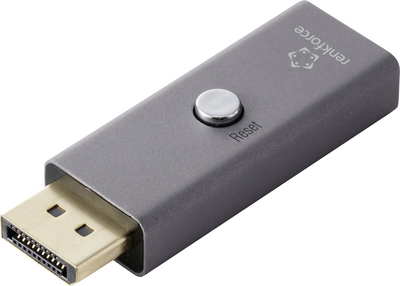 Renkforce RF-6903988 DisplayPort 8K EDID Emulator, Aluminium, 7680x4320 @ 60Hz (RF-6903988)