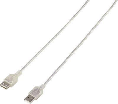 Renkforce RF-4737362 USB Kabel 1,8 m USB 2.0 USB A Transparent (RF-4737362)