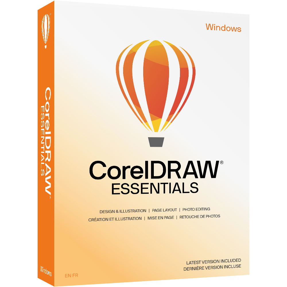 Corel CorelDRAW Essentials 2024 Box-Pack Win/Mac Multi-Lingual