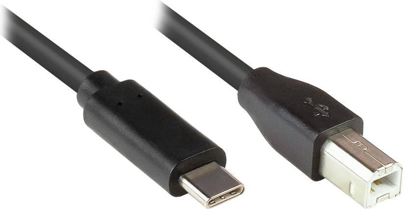 Alcasa 2510-CB050 USB Kabel 5 m USB 2.0 USB C USB B Schwarz (2510-CB050)