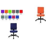 Topstar Bürodrehstuhl "Lightstar 25,40cm (10"), Stoff, orange stufenlose Sitzhöhenverstellung, mittelhohe quadratische (LS1000 G04)