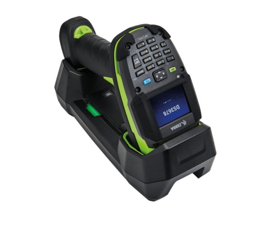 Zebra DS3678-SR Bluetooth 2D Barcode-Scanner SR Imager IP67 USB Kit schwarz grün