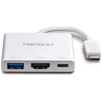 TRENDnet TUC-HDMI3 USB-C to HDMI Adapter USB 3.0 port mit PD support (TUC-HDMI3)