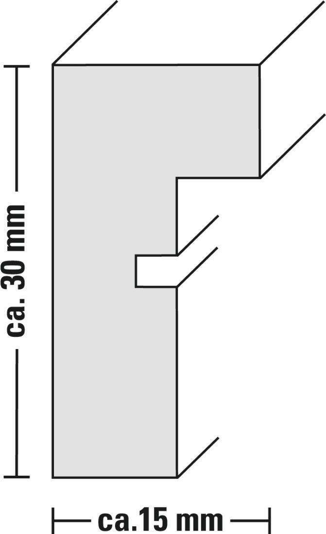 Hama Kopenhagen - Glas - MDF-Platten - Grau - Einzelbilderrahmen - Wand - 20 x 28 cm - Rechteckig (00175970)