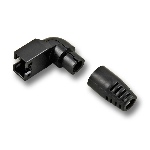 EFB-Elektronik Knickschutztülle 90° oben/unten Strain Relief Boot Hirose 37549.2 Schwarz