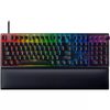 Razer Huntsman V2 - Tastatur - Hintergrundbeleuchtung - USB - Deutsch - Tastenschalter: Razer Clicky Optical Purple