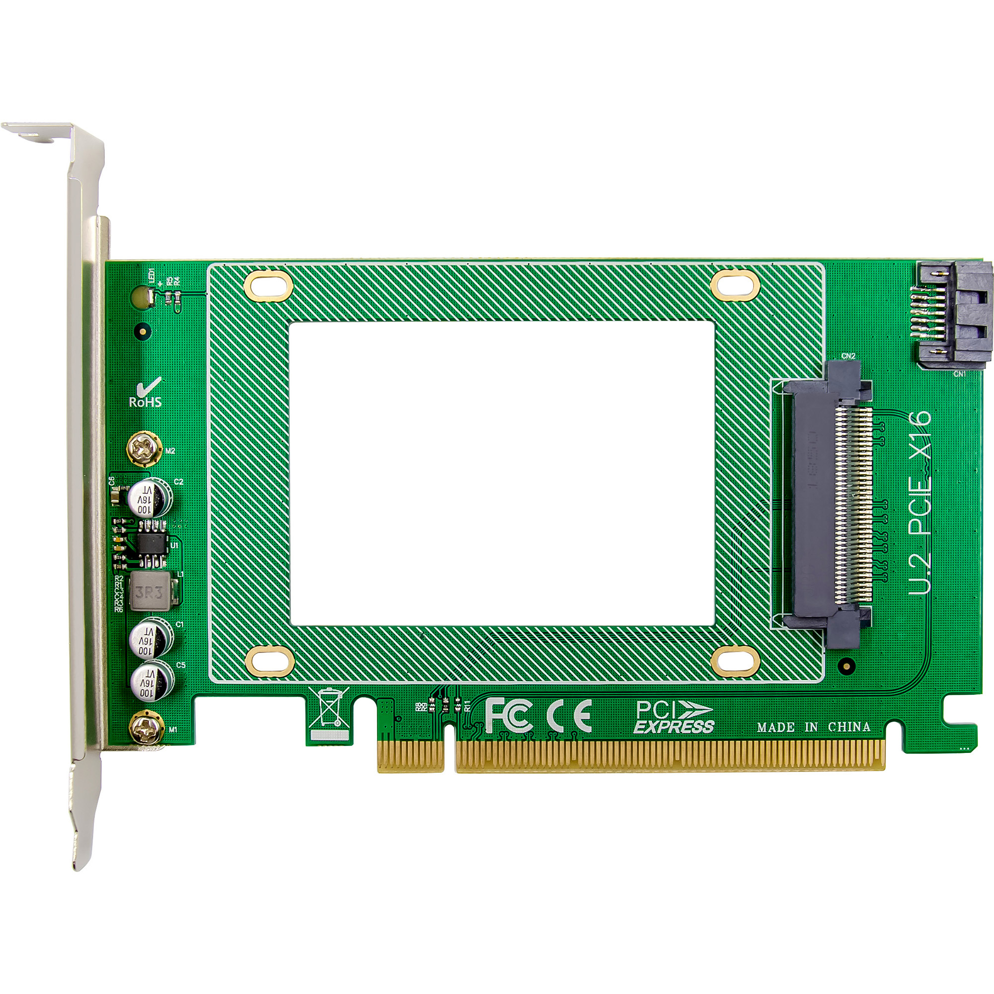 InLine Schnittstellenkarte PCIe x16 zu U.2 NVMe SFF-8639 76619J intern