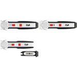 WEDO Folienschneider Schaber 2in1 inkl. 3 Ersatzklingen (78888)