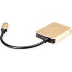 ROLINE 12.02.1120 Notebook-Dockingstation & Portreplikator Verkabelt USB 3.2 Gen 1 (3.1 Gen 1) Type-C Gold (12.02.1120)