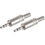 S/CONN maximum connectivity Klinkenstecker Stereo 3,5mm, Metall SET 2 Stück (51200-M-SET2)