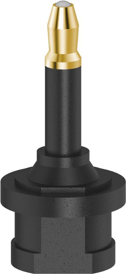 Hama ODT-Adapter, Toslink-Kupplung - optischer 3,5-mm-Stecker, vergoldet (00205178)