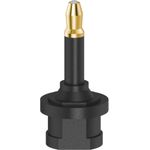 Hama ODT-Adapter, Toslink-Kupplung - optischer 3,5-mm-Stecker, vergoldet (00205178)