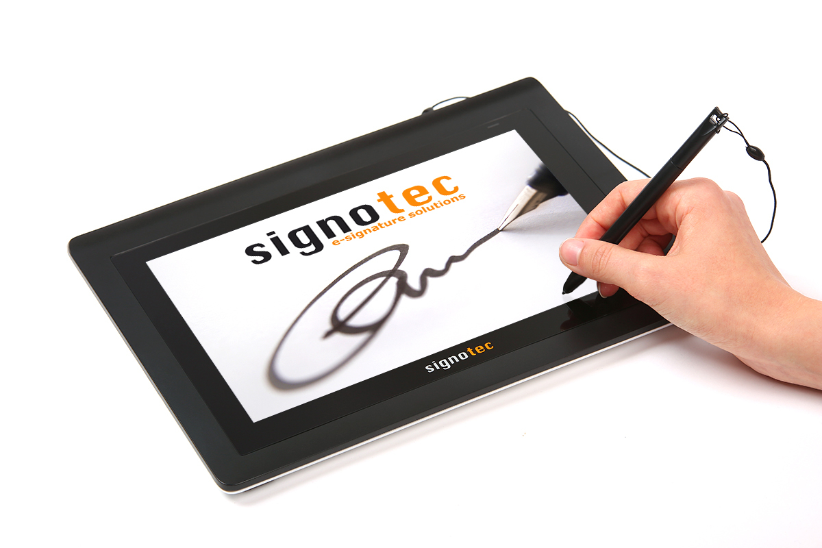 signotec Delta 10,1" LCD Unterschriften-Terminal Schwarz