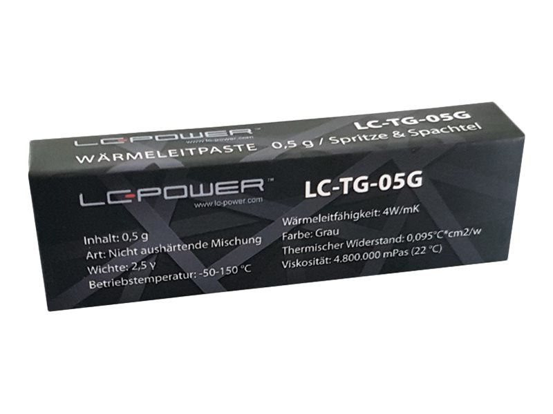 LC-Power Wärmeleitpaste LC-TG-05G 4 W/mK 0,5 g Grau