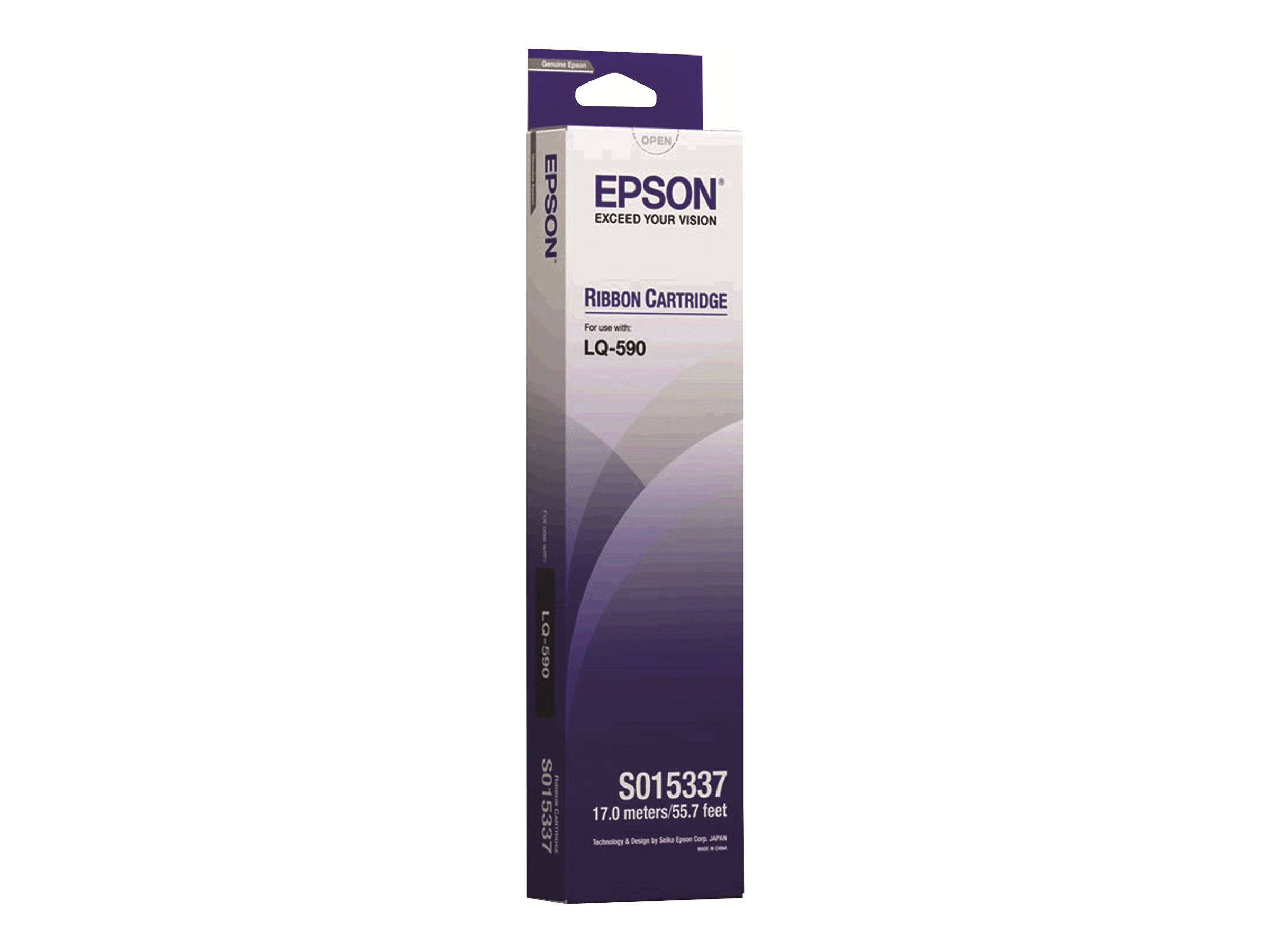 Epson Farbband C13S015337 für LQ-590/LQ-590II/LQ-590IIN Schwarz