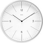 Hama Wanduhr Sardinien, Quarzuhr, ohne Ticken, analog, Ø 30 cm, Grau (00185884)