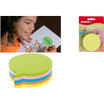 Kores Haftnotizen-Würfel "Sprechblase", 70 x 70 mm, blanko leicht ablösbar, einfach beschriftbar, farbig sortiert, - 1 Stück (N48707)