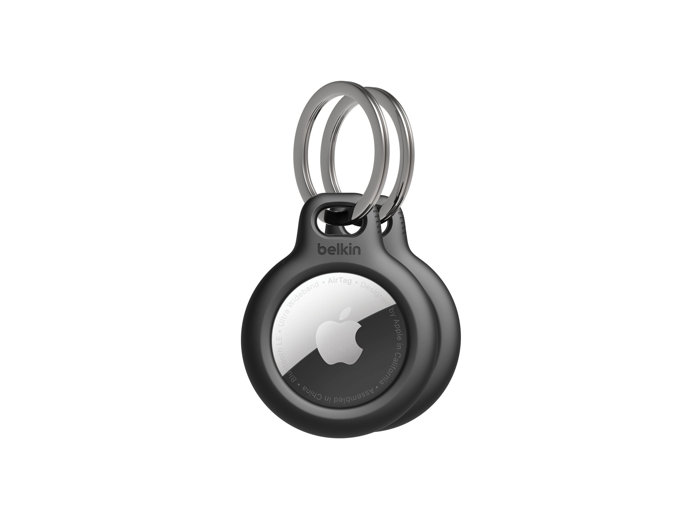 Belkin Secure Holder mit Schlüsselring für Apple AirTag 2er-Pack Schwarz