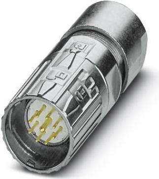 Phoenix Contact M23 Gerade Stecker Rundkabelsteckverbinder M23, 9 Pole, Crimp (1629168)