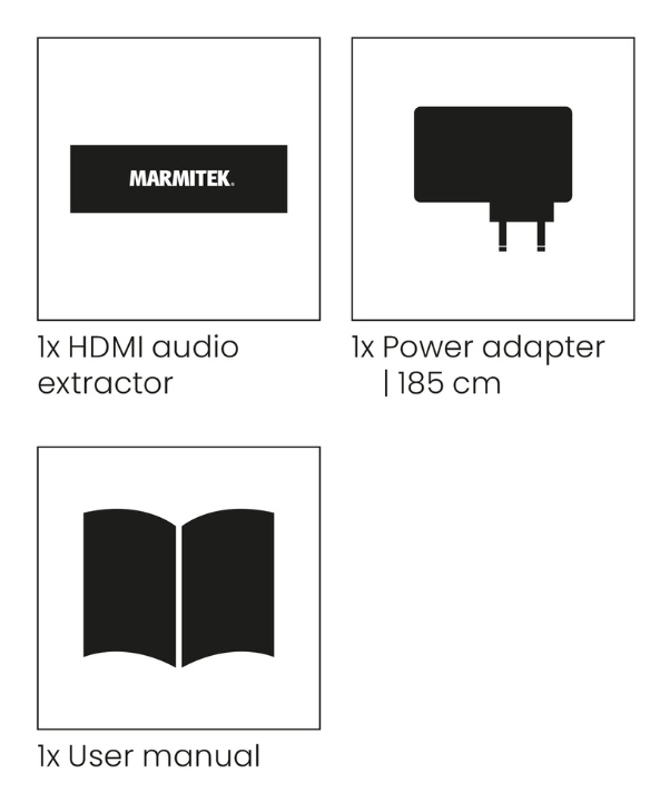Marmitek Connect AE34 HDMI Audio Extraktor 8K 48 Gbit/s