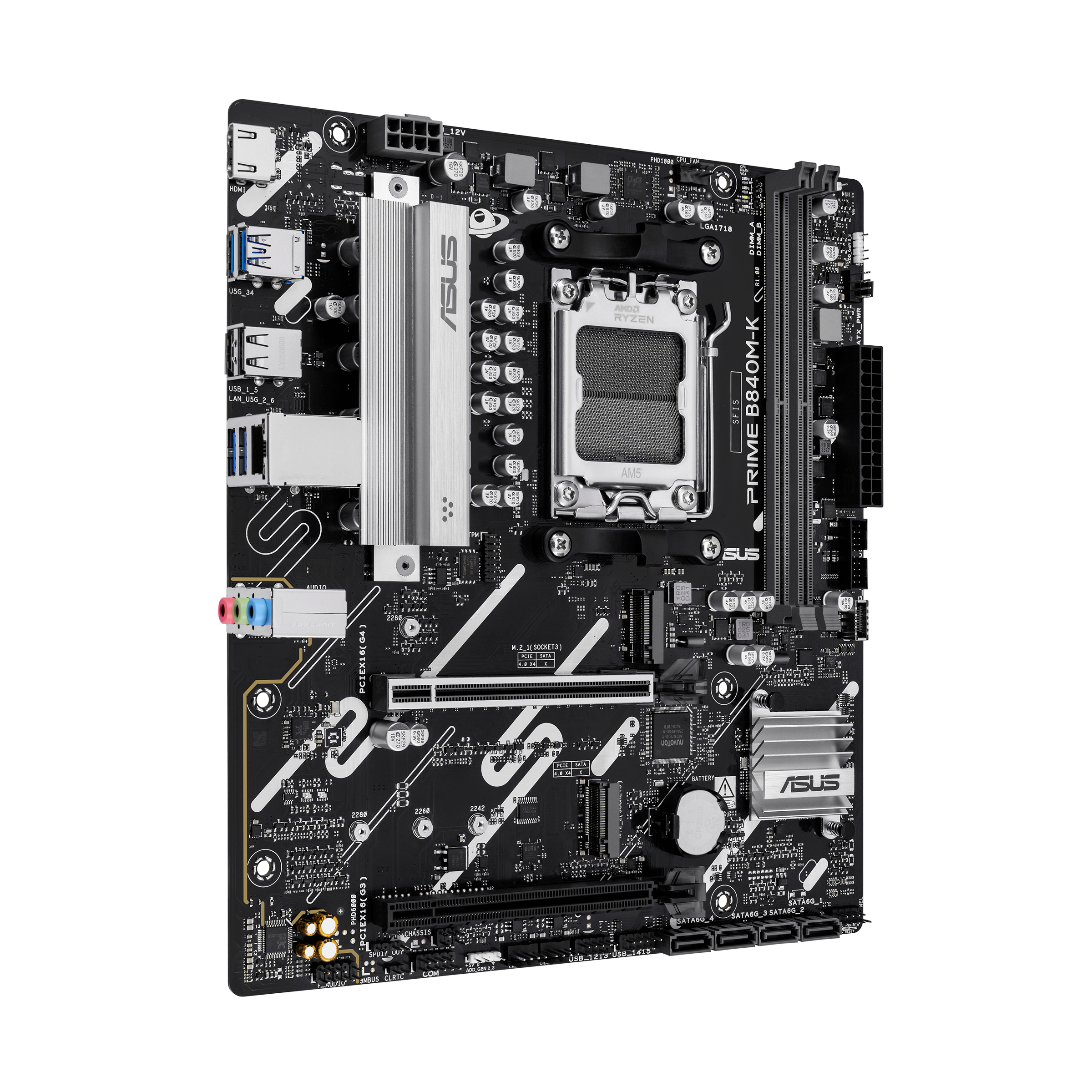 ASUS Prime B840M-K Mainboard Micro ATX Socket AM5 Schwarz