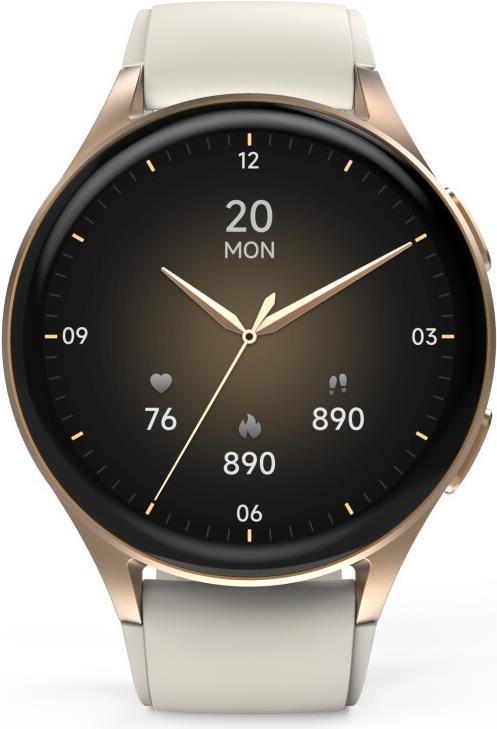 Hama Smartwatch 8900 3,3 cm (1.3") AMOLED 42 mm Digital 466 x 466 Pixel Touchscreen Gold GPS (00178613)