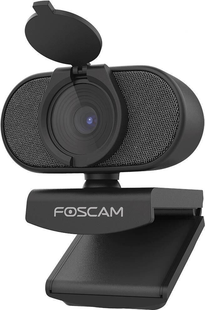 Foscam W81 USB-Webkamera Schwarz [2160p 4K Ultra HD, Integriertes Mikrofon, Automatische Rauschunterdrückung] (W81)
