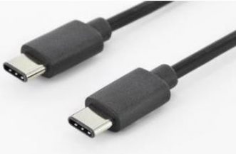 Assmann USB 3.0 Anschlusskabel Typ C auf Typ C 1m schwarz Hohe USB-Datenübertragungsrate bis zu 480 Mbps (AK-300138-010-S)