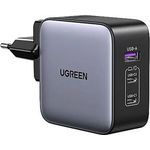 Ugreen 65W Fast Wall Charger, USB-A  & 2 x USB-C Black (6941876255313)